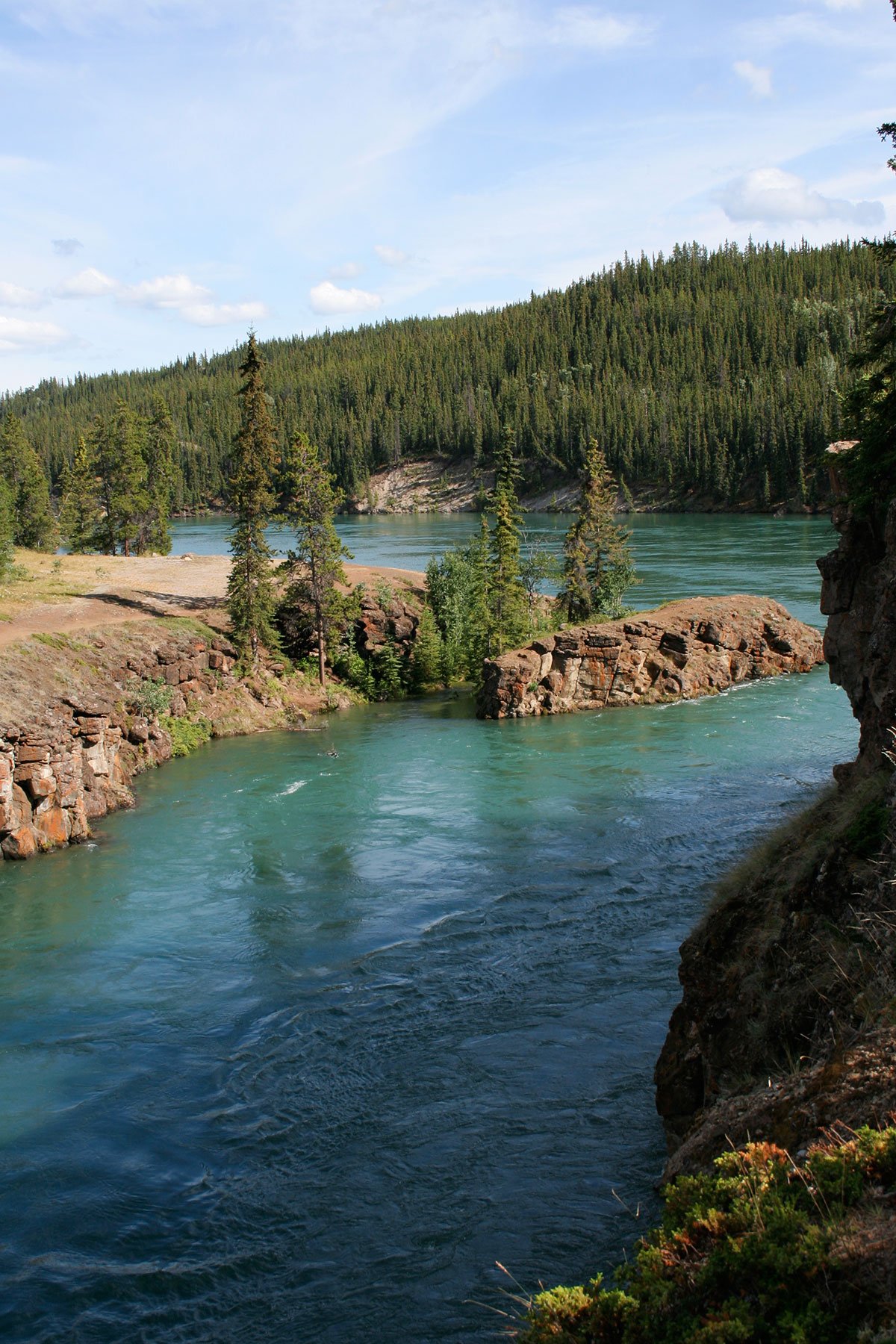 Miles Canyon with the Yukon River, Whitehorse attraction
